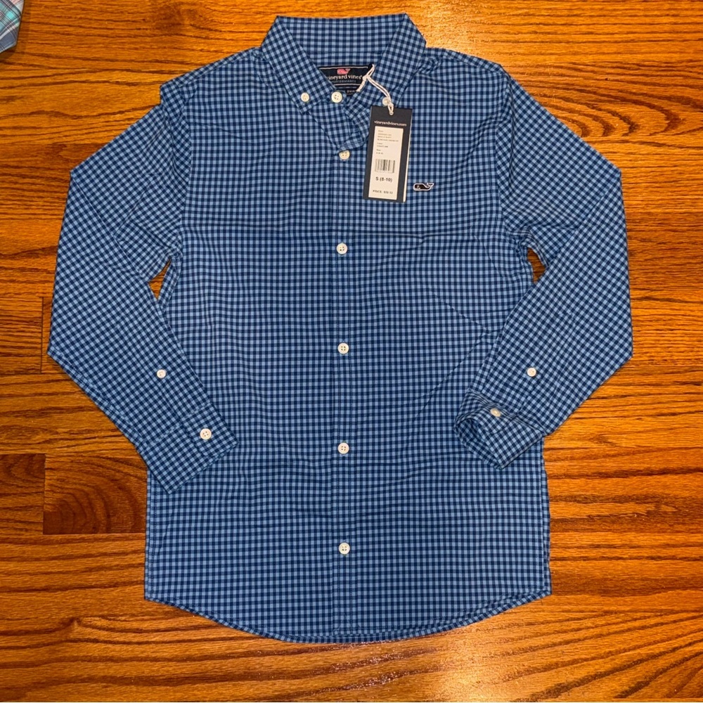 3 Vineyard Vines Boys’ button down shirts size Small 8/10 - Picture 4 of 4